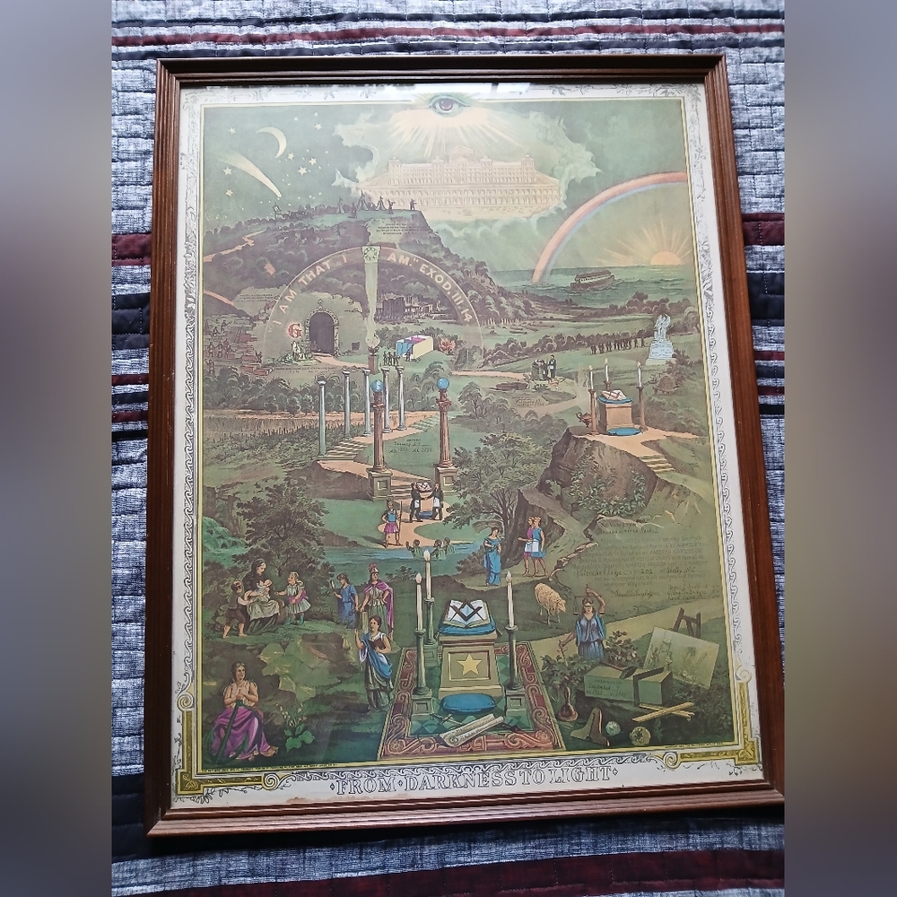 Vibrant Illustrated Framed Art Print